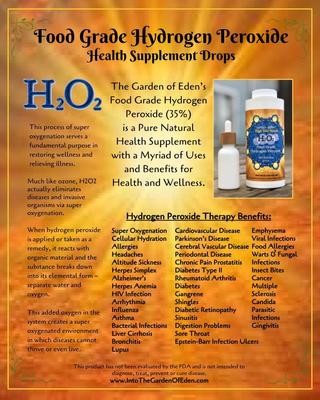 High Vibe Health from The Garden of Eden 35% Food Grade Hydrogen Peroxide display