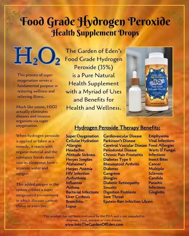 High Vibe Health from The Garden of Eden 35% Food Grade Hydrogen Peroxide display