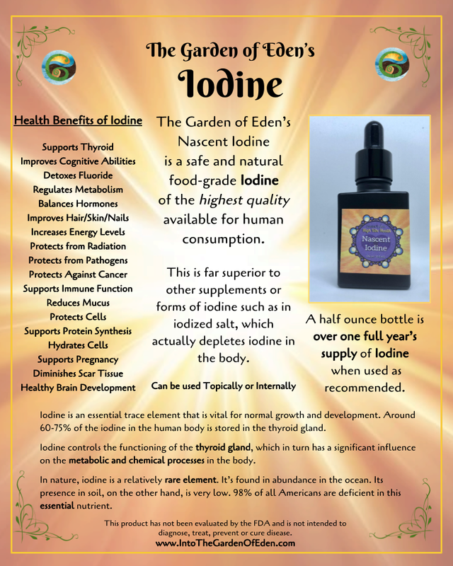 High Vibe Health from The Garden Nascent Iodine display
