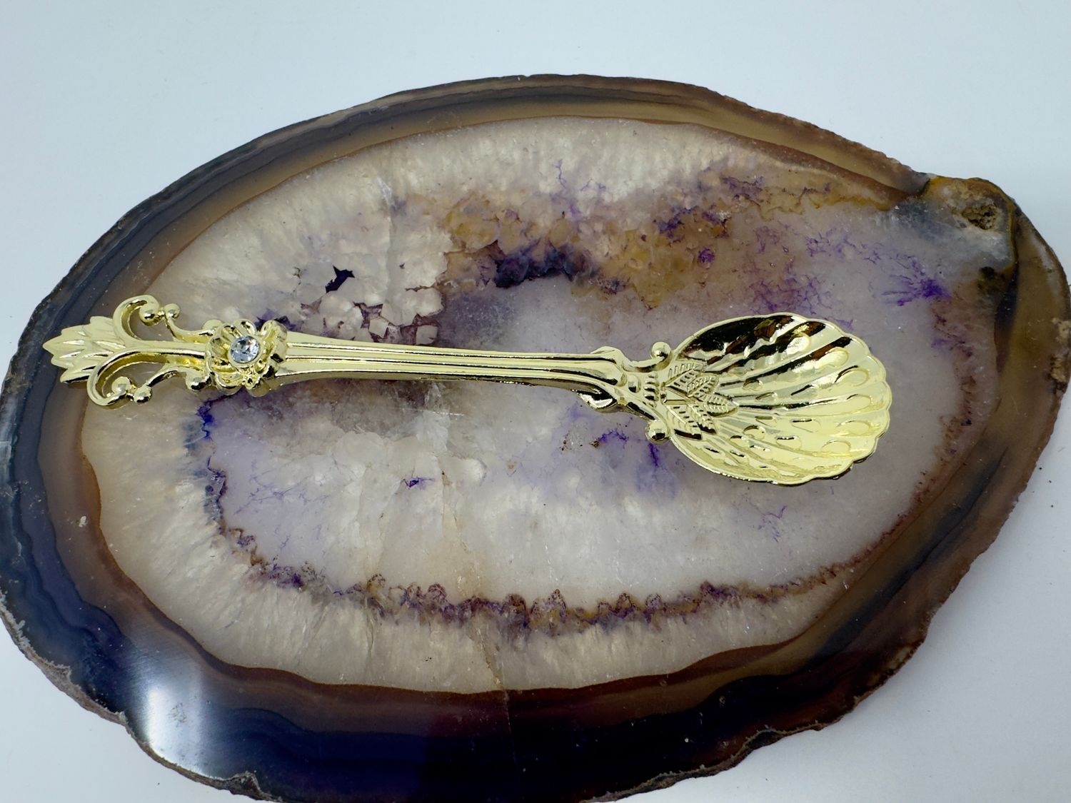 Small Fancy Gold Spoon