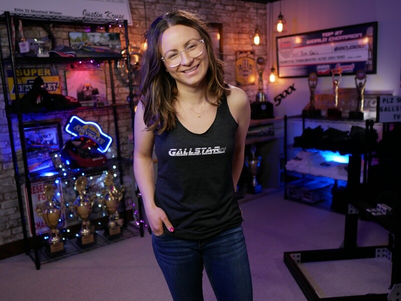 GallStar TV Racerback Tank (Vintage Black)