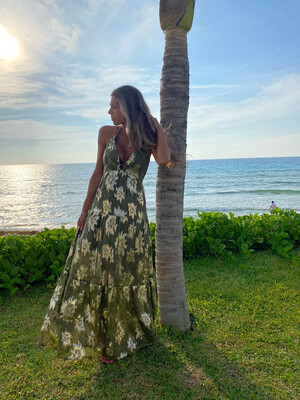 Kelly Lame Jacquard Beach  Dress