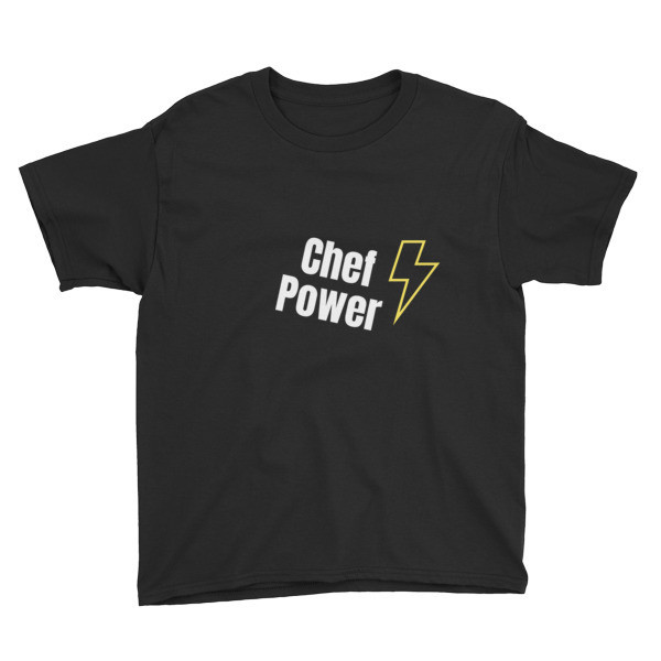 Chef Power Short Sleeve T-Shirt, Color: Black, Size: XS