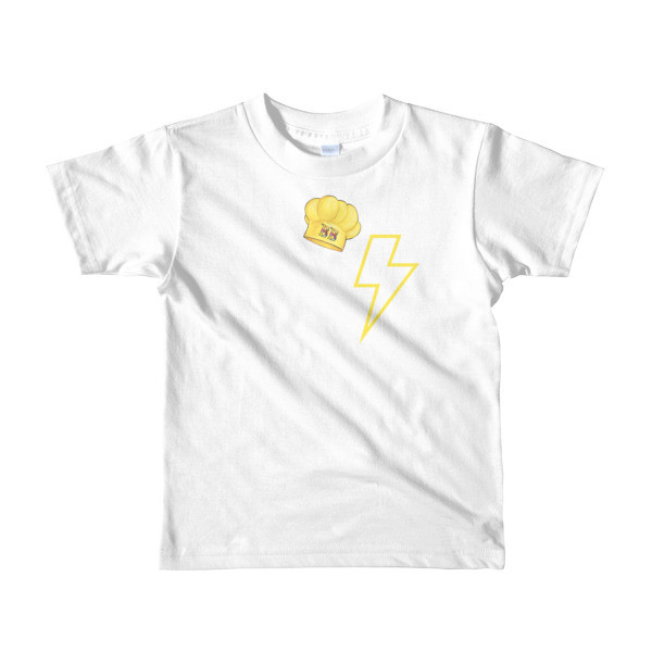 Chef Power Toddler Short sleeve kids t-shirt, Color: White, Size: 2yrs
