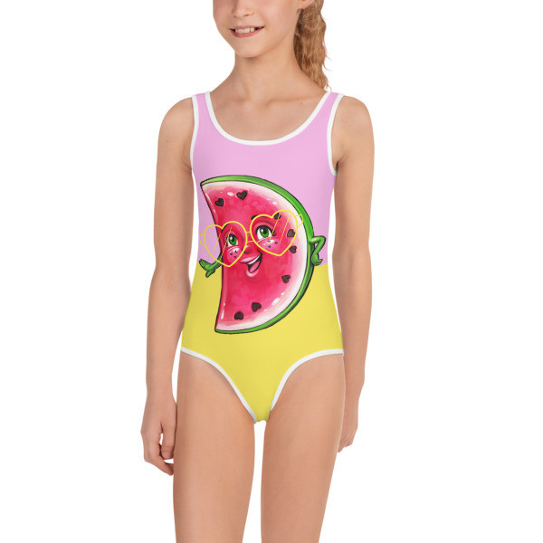 Fun In The Sun Yellow Watermelon  Swimsuit, Size: 2T