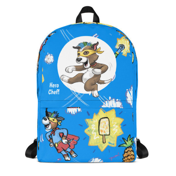 Mango&#39;s Superhero Chef Mania (Blue) Backpack