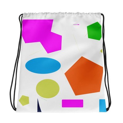 Beth&#39;s Crazy Cool Colors Drawstring bag