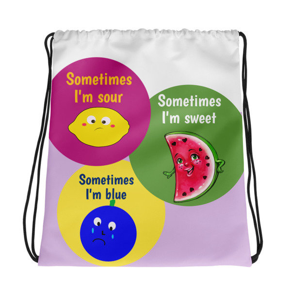 Fruity Emotions Drawstring bag