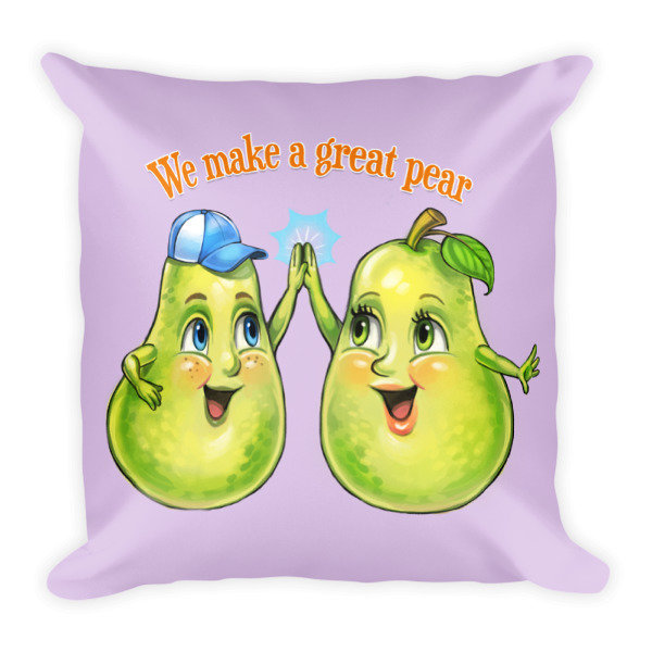 We Make A Great Pear Lavender Pillow