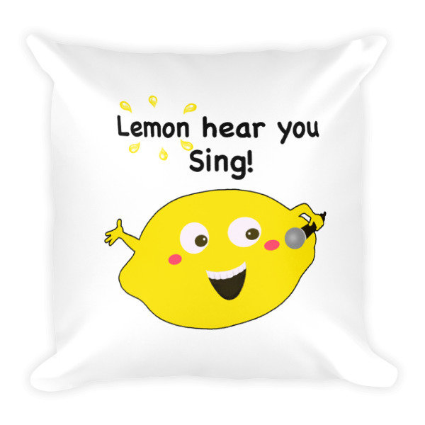 Lemon Hear You Sing Pillow