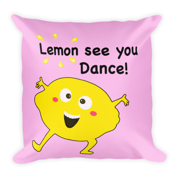 Lemon See You Dance Pillow