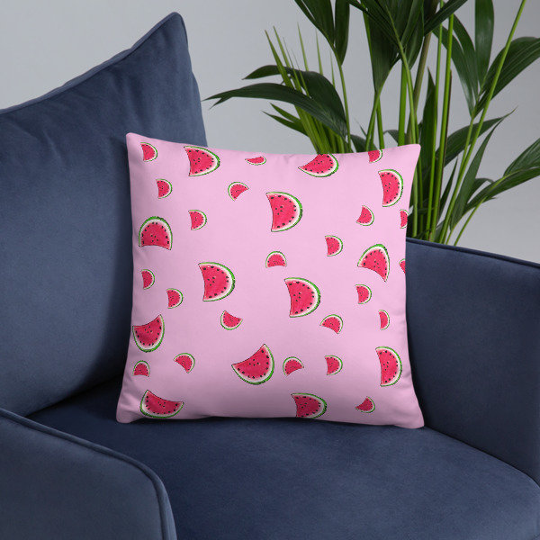 Delicious Watermelon Pink Pillow
