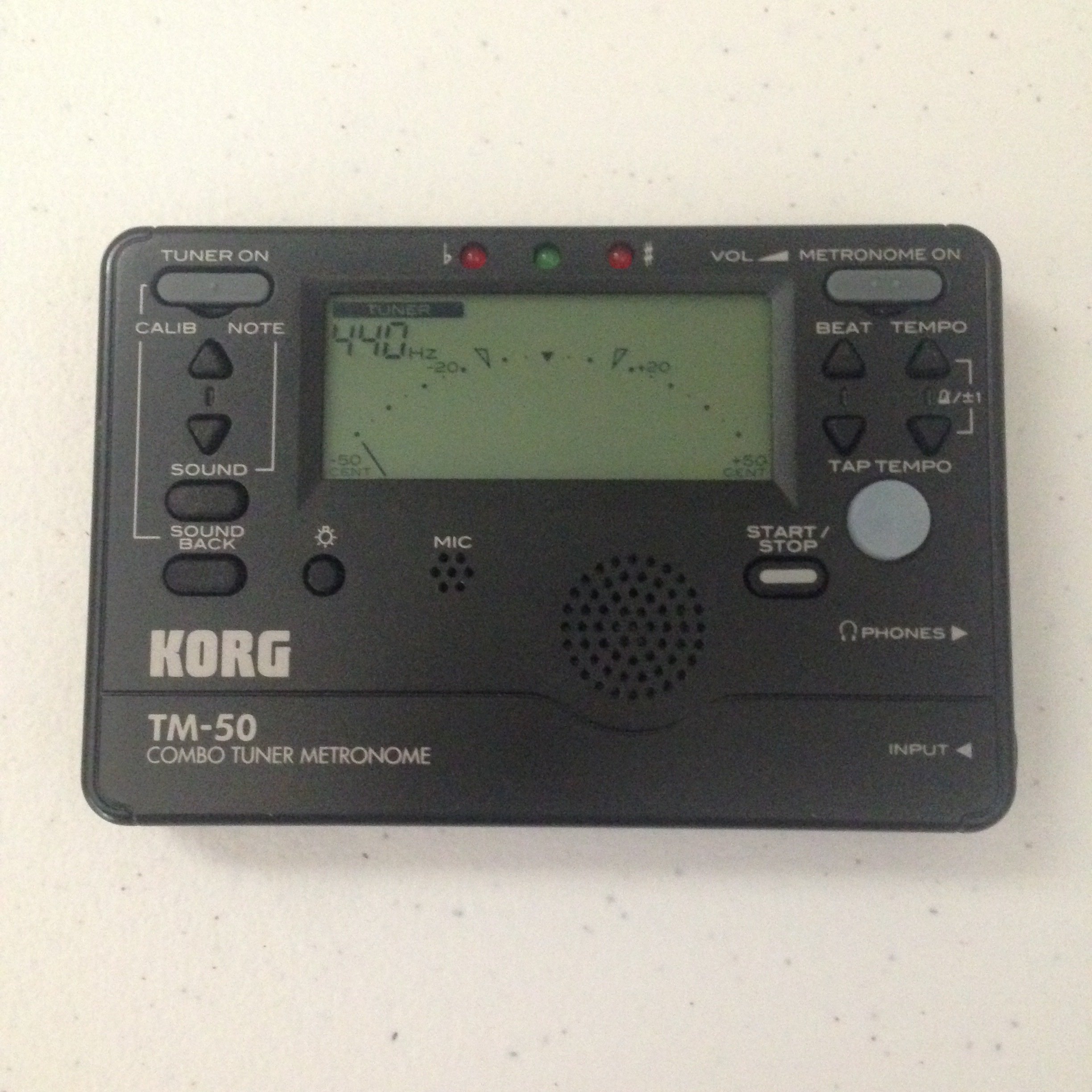 Korg TM-50 Tuner 999
