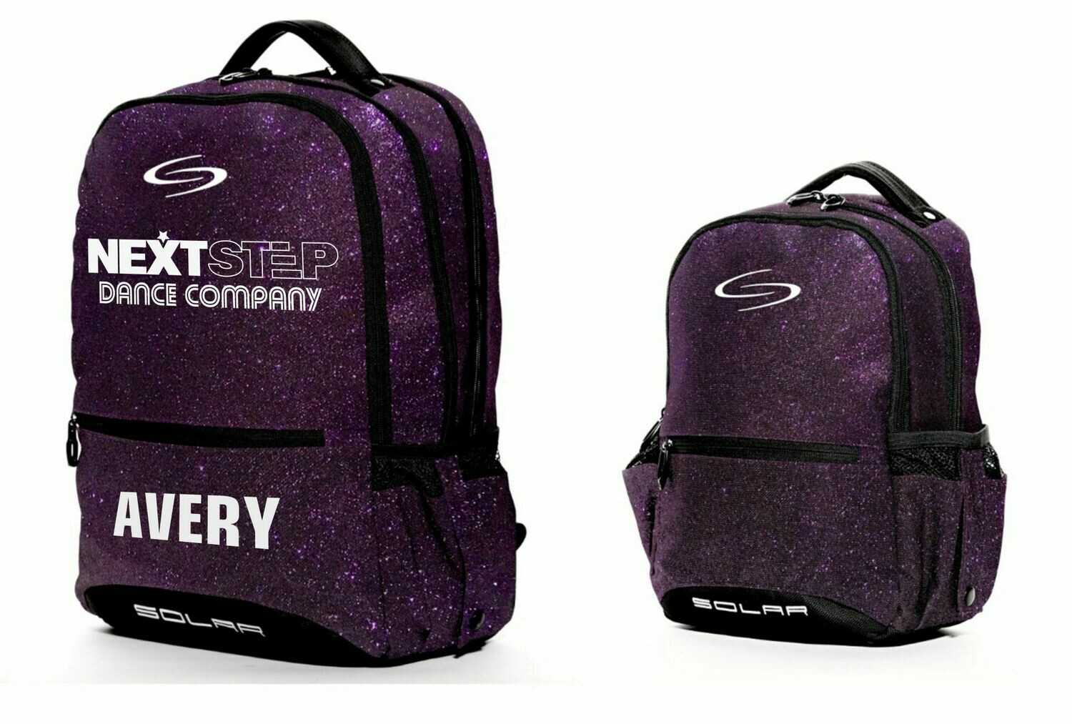purple sparkle backpack