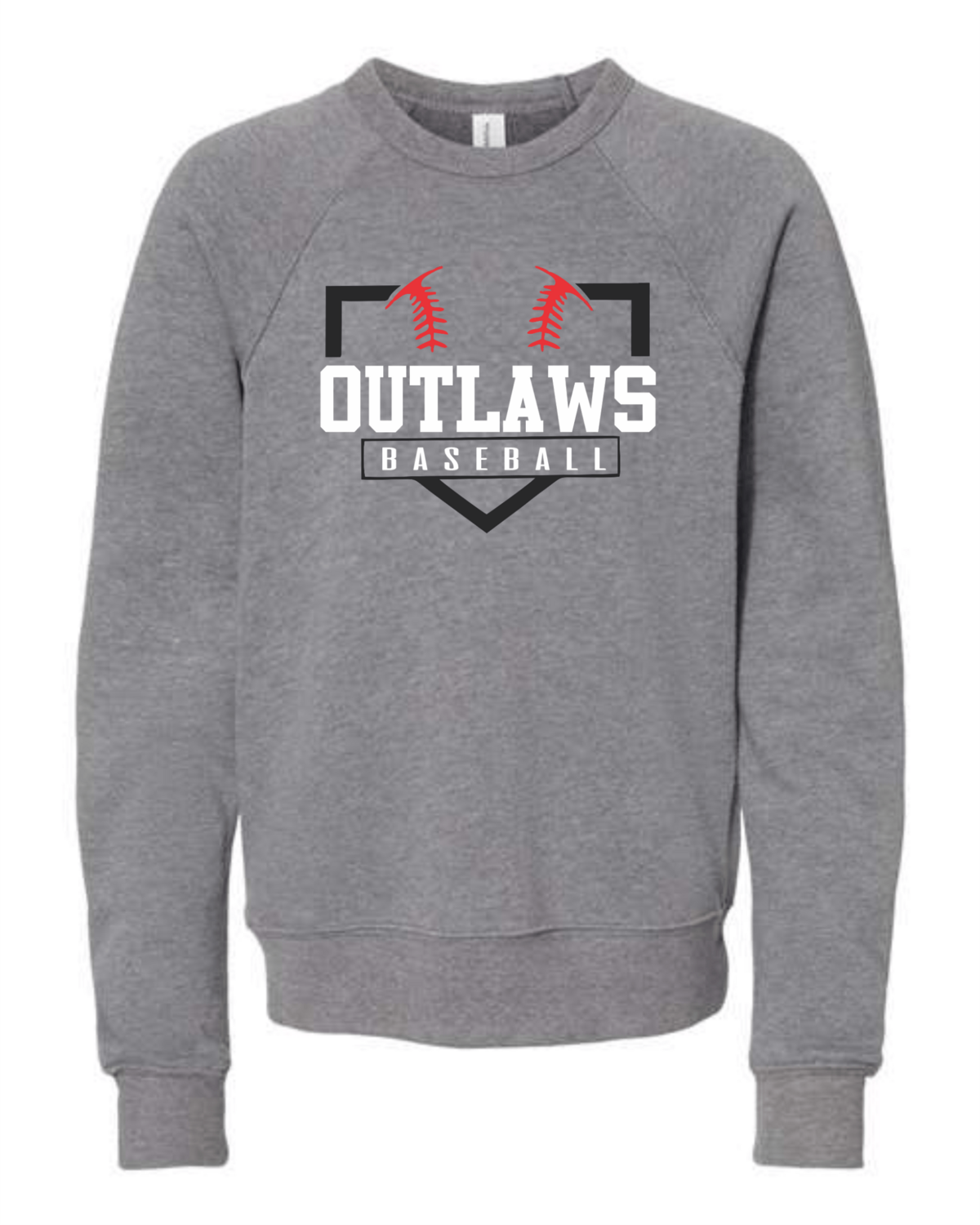 Outlaws Youth Grey Crew-Diamond Logo