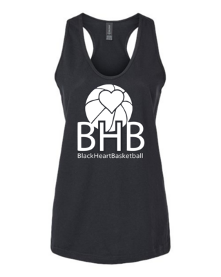 BHB Heart Ladies Black Tank