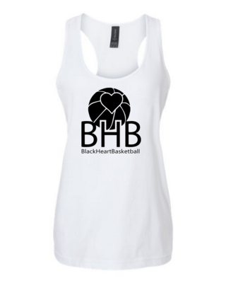 BHB Heart Ladies White Tank