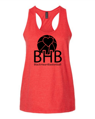 BHB Heart Ladies Red Tank