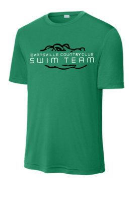 ECC Swim Green Performance Tee