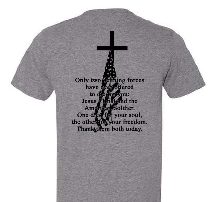 Jesus and the American Soldier Tee