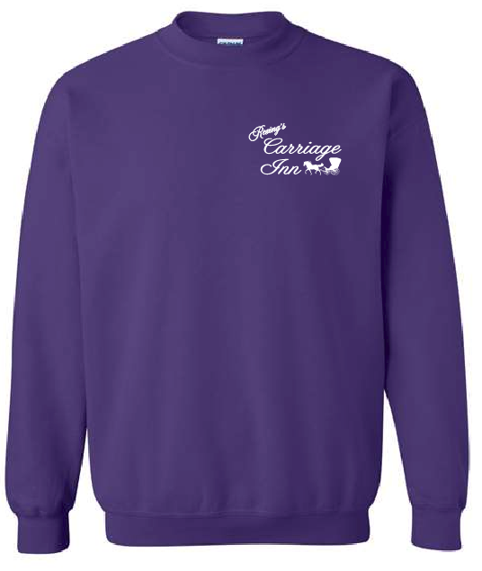 Rexing's Carriage Inn Purple Crewneck