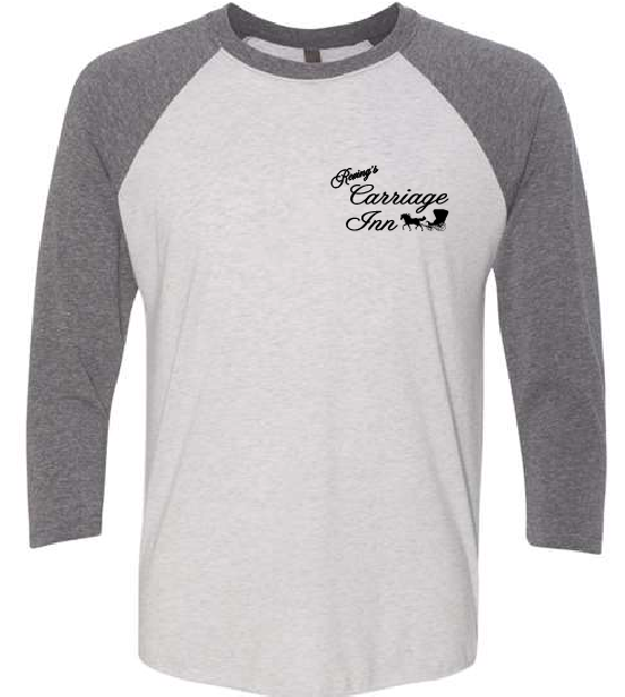 Rexing's Carriage Inn Grey Baseball Tee