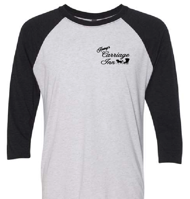 Rexing's Carriage Inn Black Baseball Tee