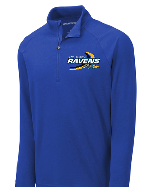 St. Bens Mens Embroidered 1/4 zip