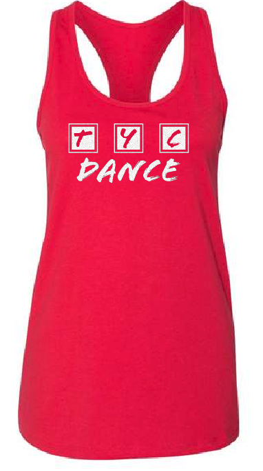 TYC Dance Glitter Red Tank