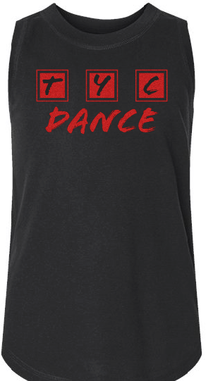 TYC Dance Glitter Black Youth Tank