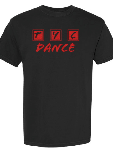 TYC Dance Glitter Black Tee
