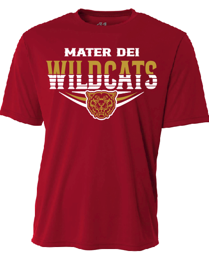 MD Wildcat Two Color Dryfit Tee