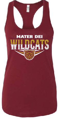 MD Wildcat Two Color Tank - Cotton Racerback