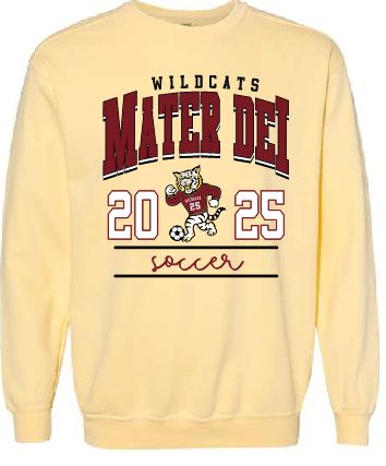 MD Senior Soccer Crewneck- Comfort Colors