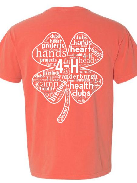 4-H Word Clover Tee