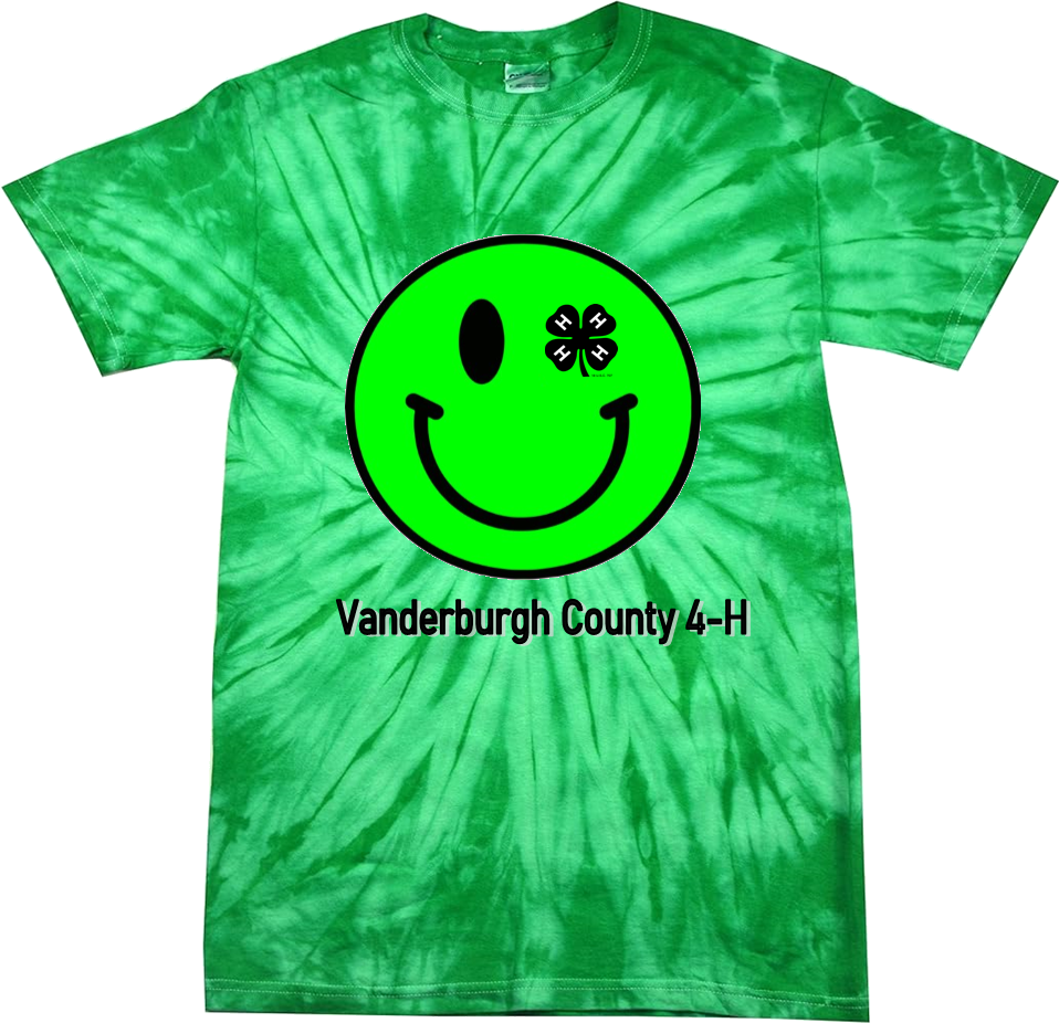 Tie Dye 4H Smiley Tee