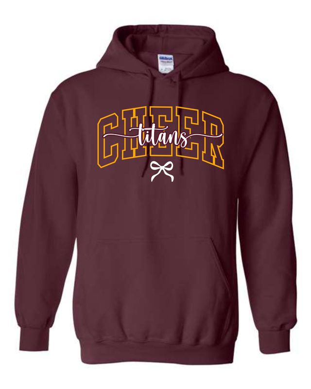 Titans Cheer Maroon Hoodie