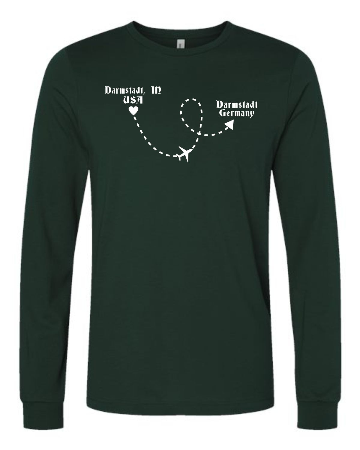 Darmstadt Germany Green Long Sleeve Tee