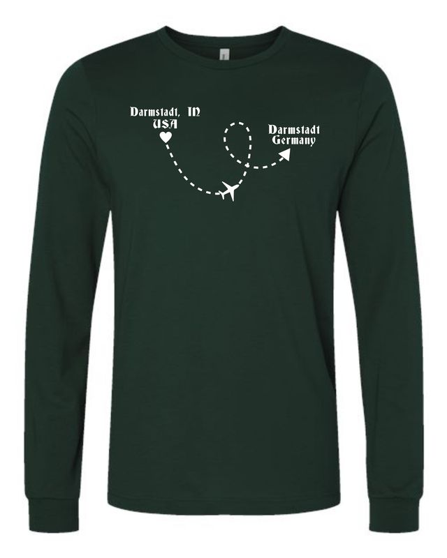 Darmstadt Germany Green Long Sleeve Tee