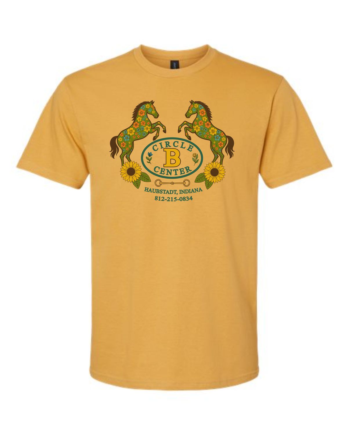 Circle B Mustard Tee