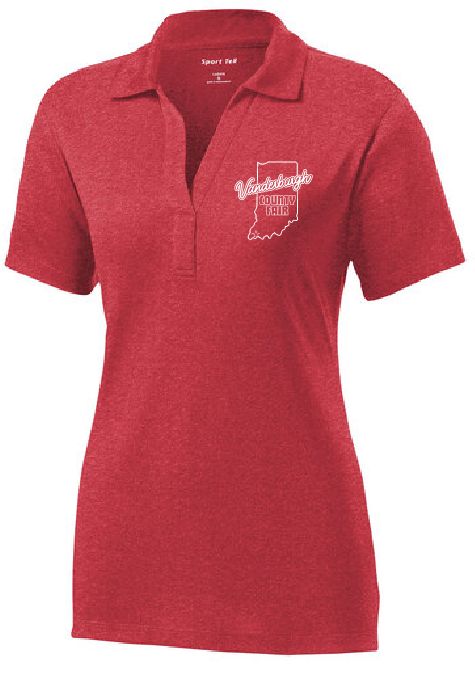 Vanderburgh County Fair Logo Womens Polo