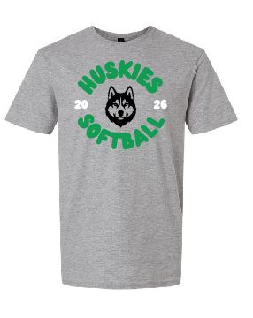 Huskies Softball Grey Tee
