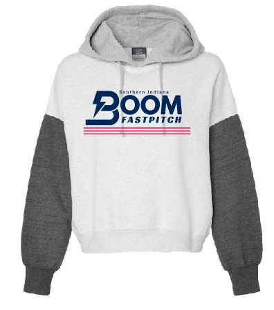 Boom Colorblock Crop Hoodie