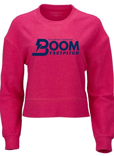 Boom Ribbed Cropped Crew