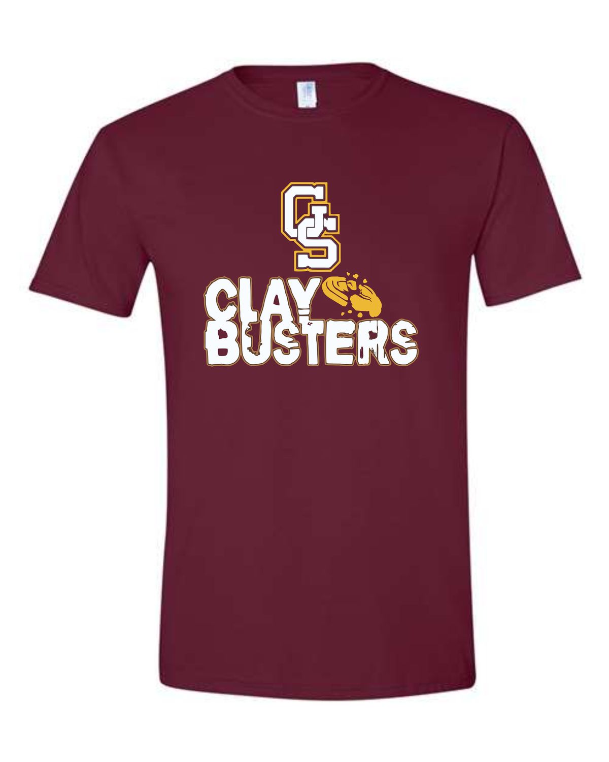 GS Claybusters Maroon Tee