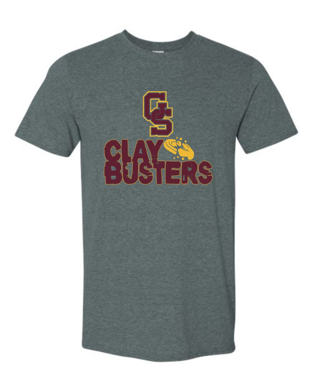 GS Claybusters Grey Tee