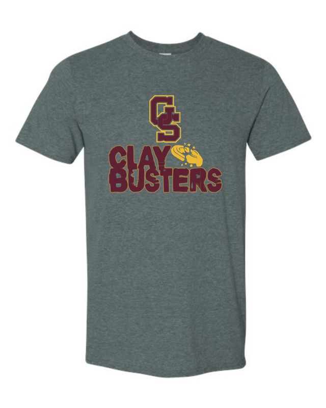 GS Claybusters Grey Tee