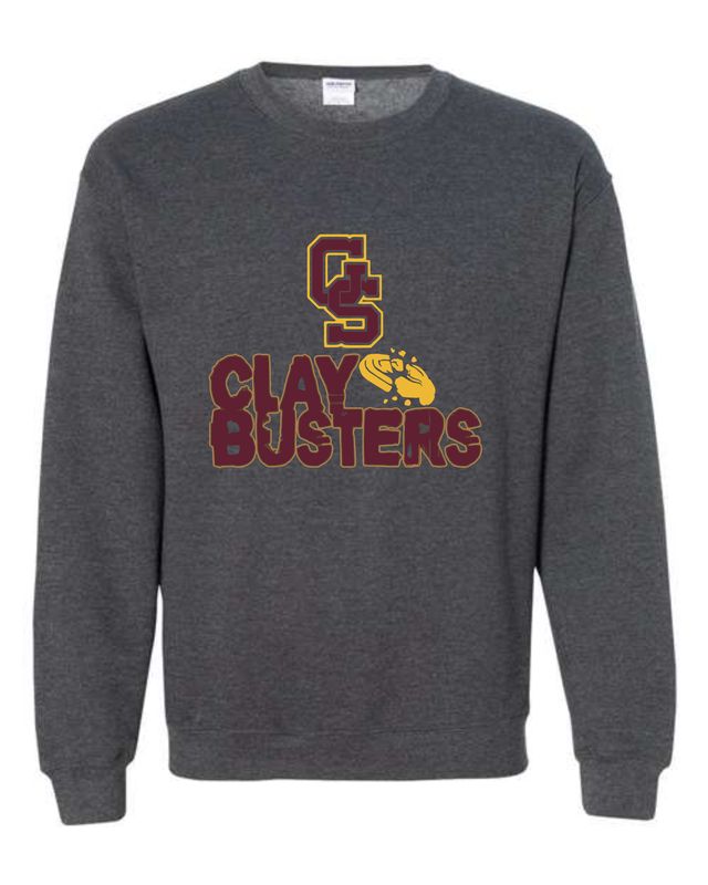 GS Claybusters Grey Crewneck