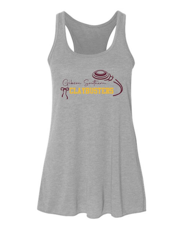 GS Claybusters Grey Bow Women's Tank