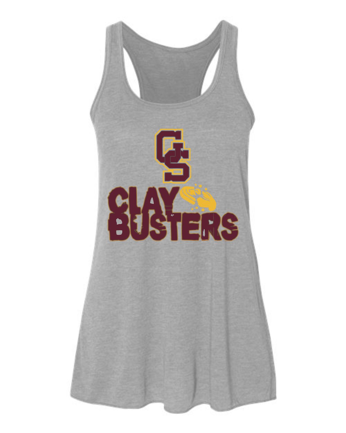 GS Claybusters Grey Women's Tank